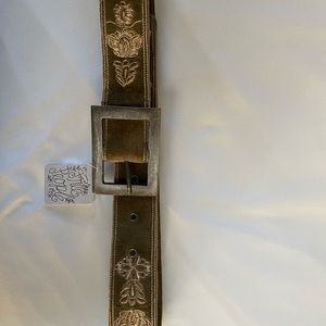 Free People Velvet Flower Belt